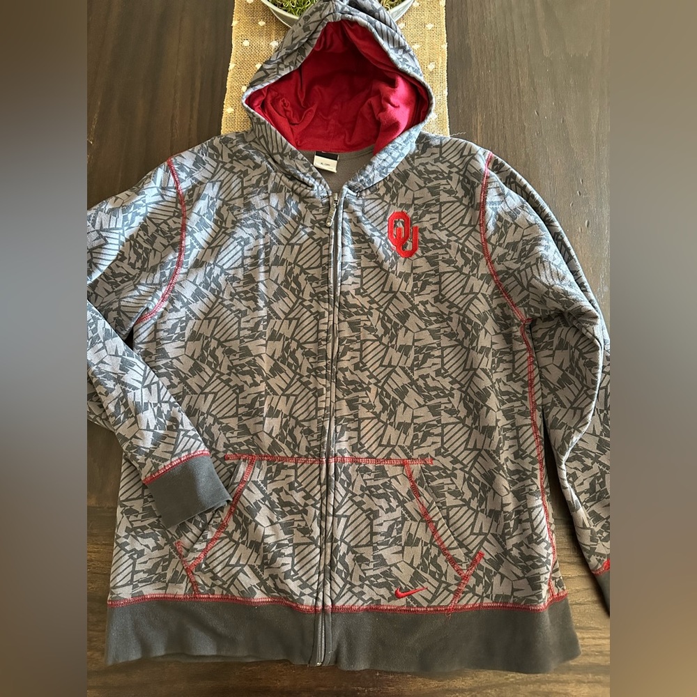 University of Oklahoma Nike Zip Up Hoodie